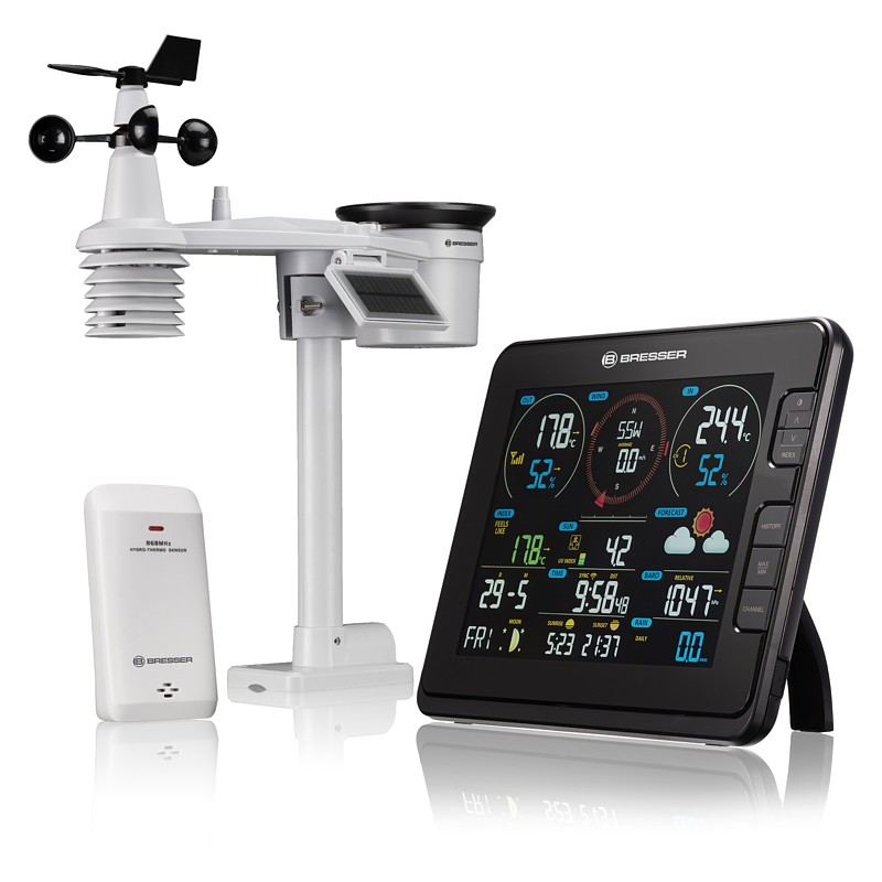 BRESSER Professional WIFI Weather Centre 7in1 | black