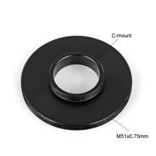 Adapter z hledáčku 50mm 2" (M51x0,75mm) na C-mount