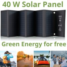 BRESSER Mobile Solar Charger 40 Watt - USB a DC output