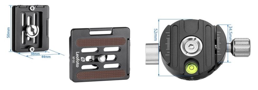 Leofoto - kulová hlava NB-46 + NP-60 (30kg) dual panorama