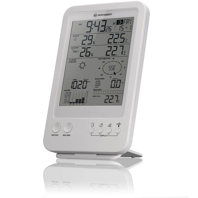 Meteostanice BRESSER Weather Center 5-in-1 (bílá)