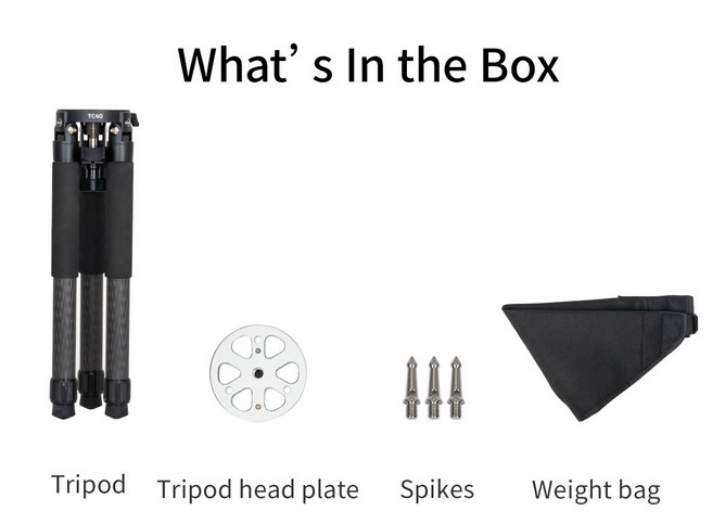 ZWO Stativ TC40 - karbonový stativ 50kg/80cm