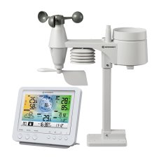 Meteostanice BRESSER 5in1 WiFi - barevný displej (bílá)