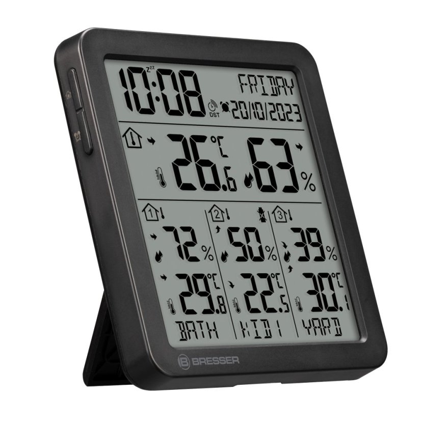 BRESSER Quadro Individuo S Termo-Vlhkoměr (black)