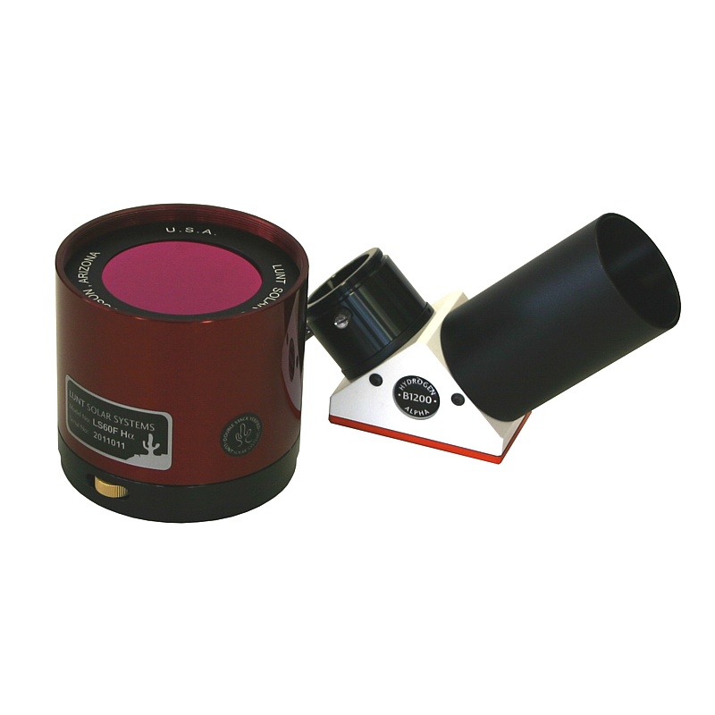 LUNT LS60FHa H-alfa + blokační filtr B1200 v 2"/1,25" diagonal 90°