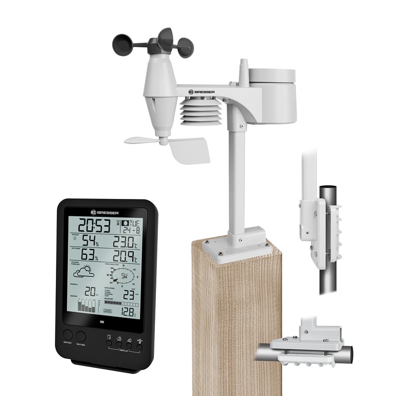 Meteostanice BRESSER Weather Center 5-in-1 (černá)