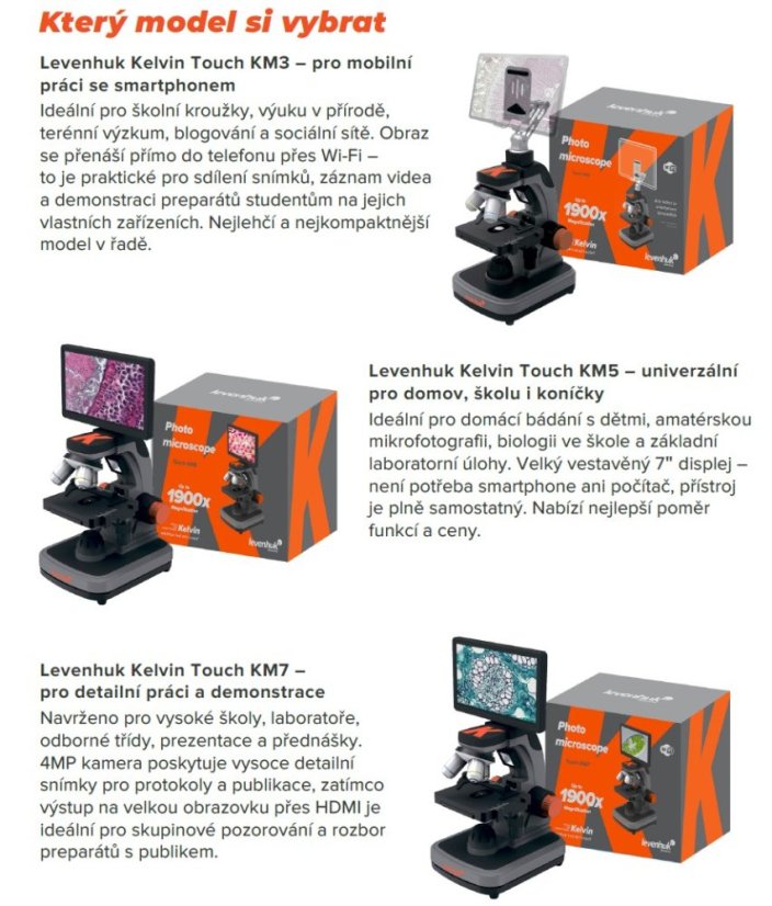 Levenhuk Kelvin Touch KM5 - 7" LCD displej - SD+HDMI + USB