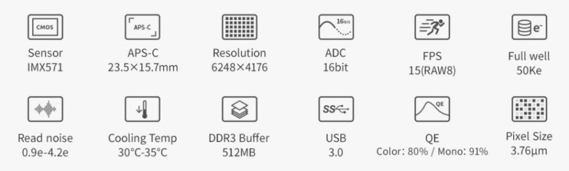 Kamera ZWO ASI 2600MM DUO (mono)