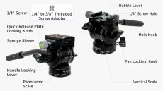 Stativová video hlava ZWO TH10 Seestar (5kg)