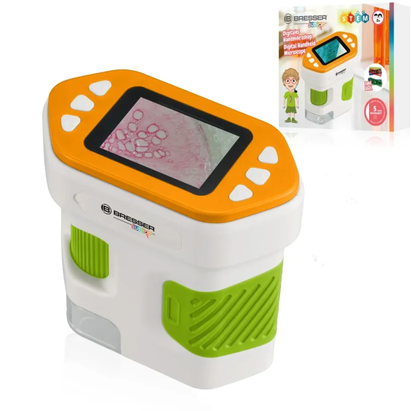 Bresser Junior - dětský digitální mikroskop s 2" LCD (HD video)