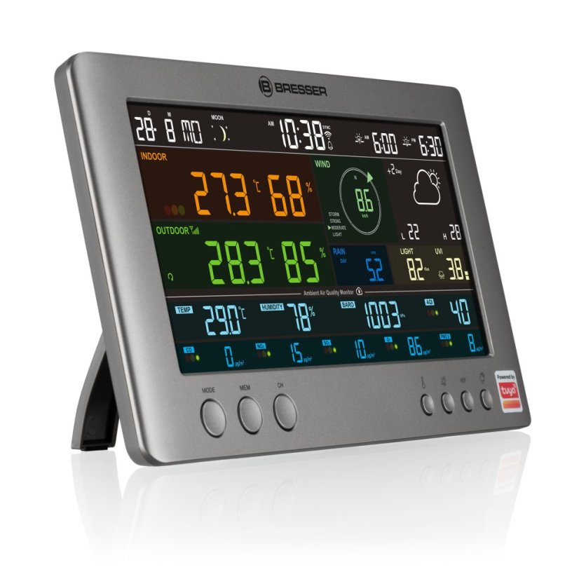 BRESSER Professional Tuya Smart meteostanice 7-in-1 Senzor