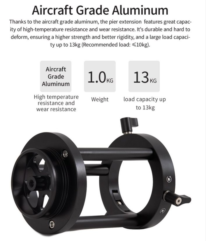 ZWO nástavec PE160 ke stativu TC40 pro montáž AM5