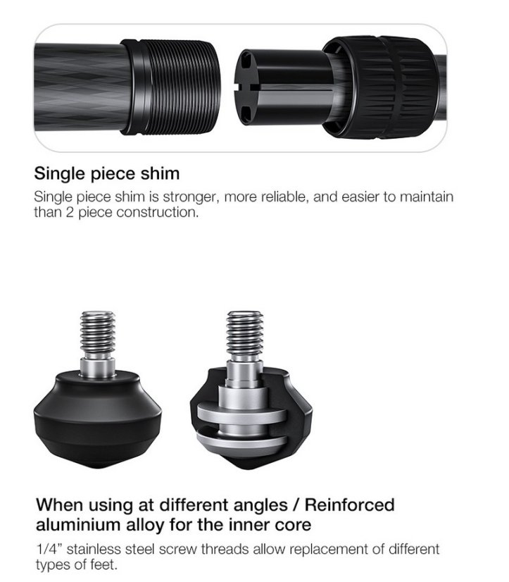 Leofoto - karbonový stativ Mr.Y L284 + hlava LH-30 (10kg/163cm)