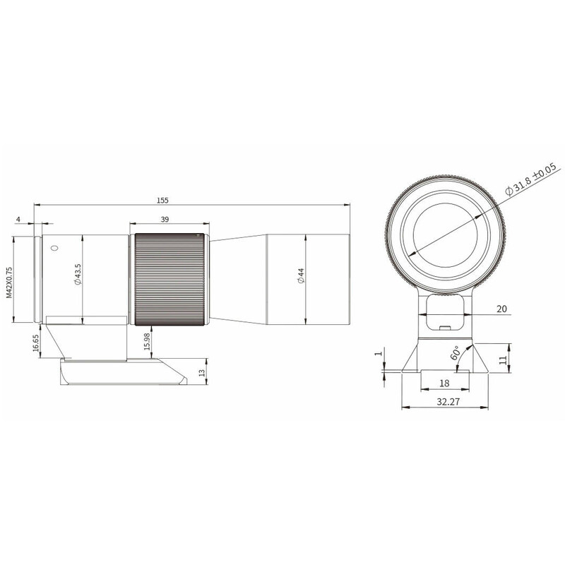 ZWO - Guidescope Mini 30/150mm - pointační dalekohled