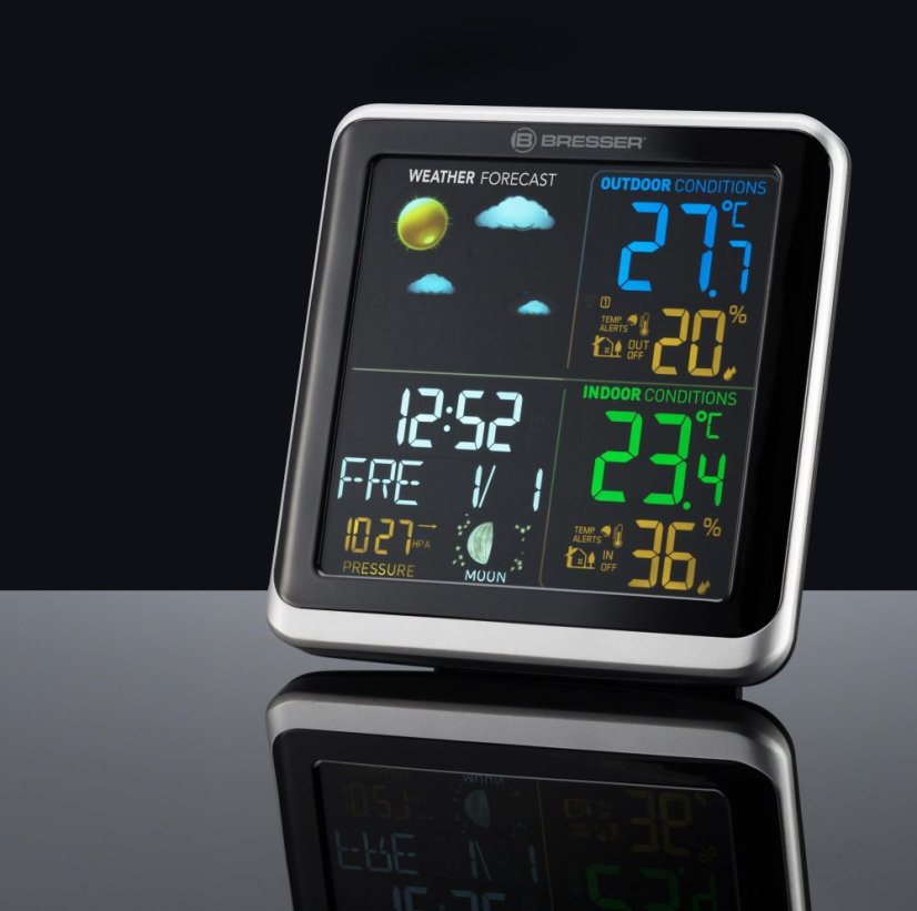 BRESSER ClimaTemp TB meteostanice (barevný LCD)