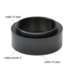 Adapter 2" s T2 závity  (OD=21mm)