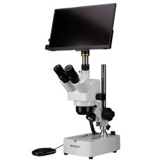 Bresser Advance ICD 10x-160x, LED + kamera MikroCam MINI Full HD HDMI + LCD monitor