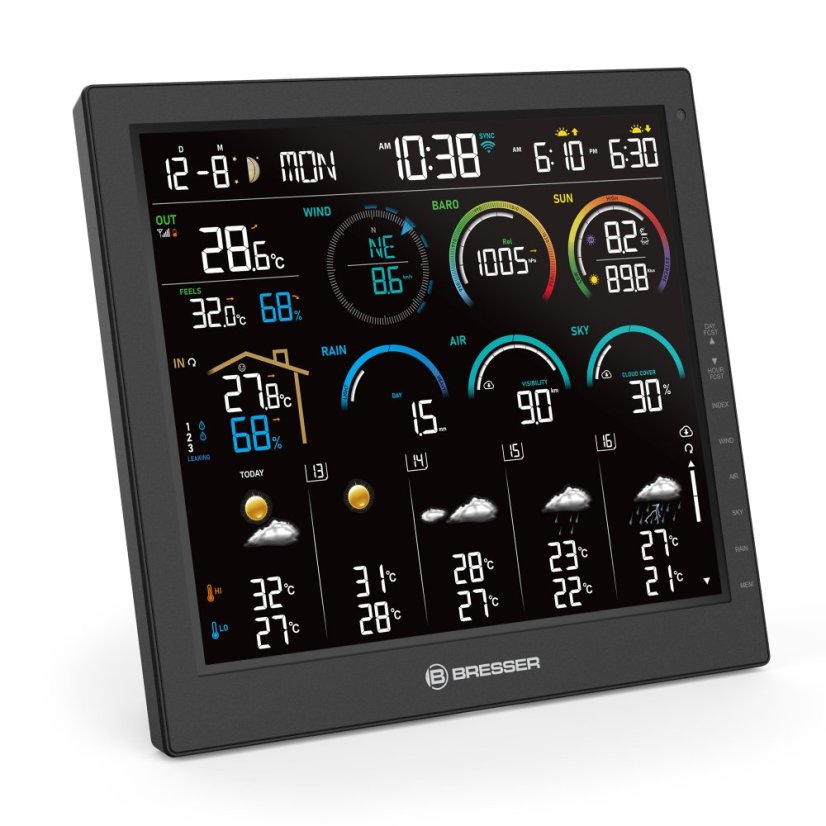 BRESSER 4CAST 10" Wi-Fi Home meteostanice 8-in-1