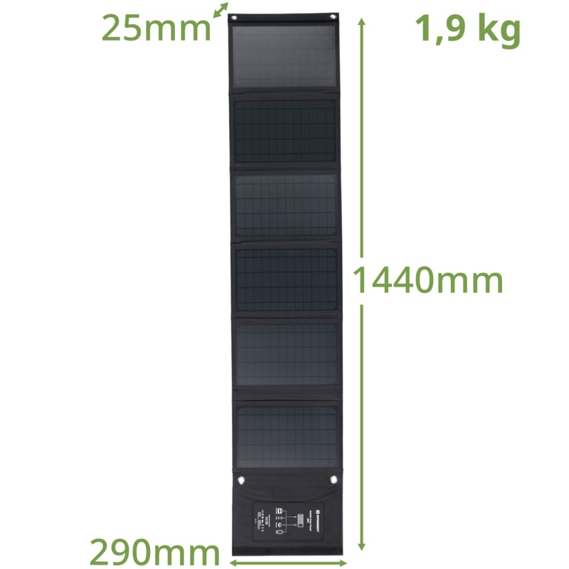 BRESSER Mobile Solar Charger 40 Watt - USB a DC output