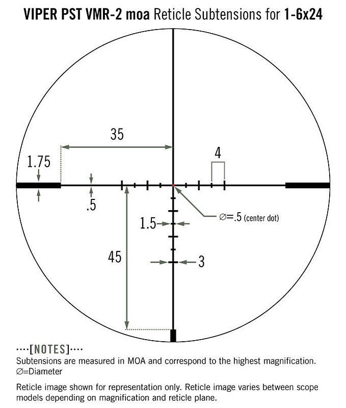Vortex Viper PST Gen II 1-6x24 SFP VMR-2 (MRAD)