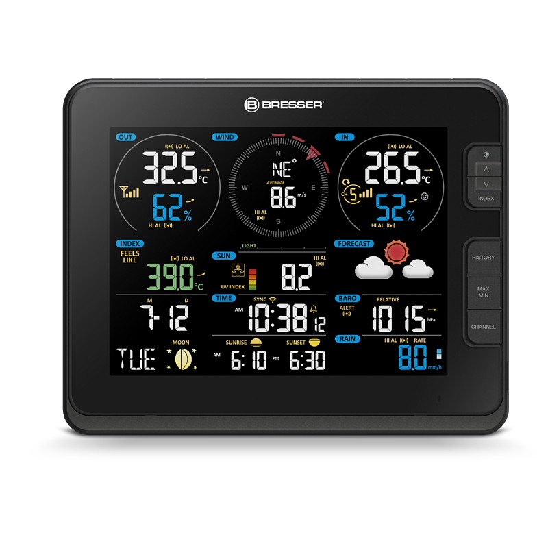 BRESSER Professional WIFI Weather Centre 7in1 | black