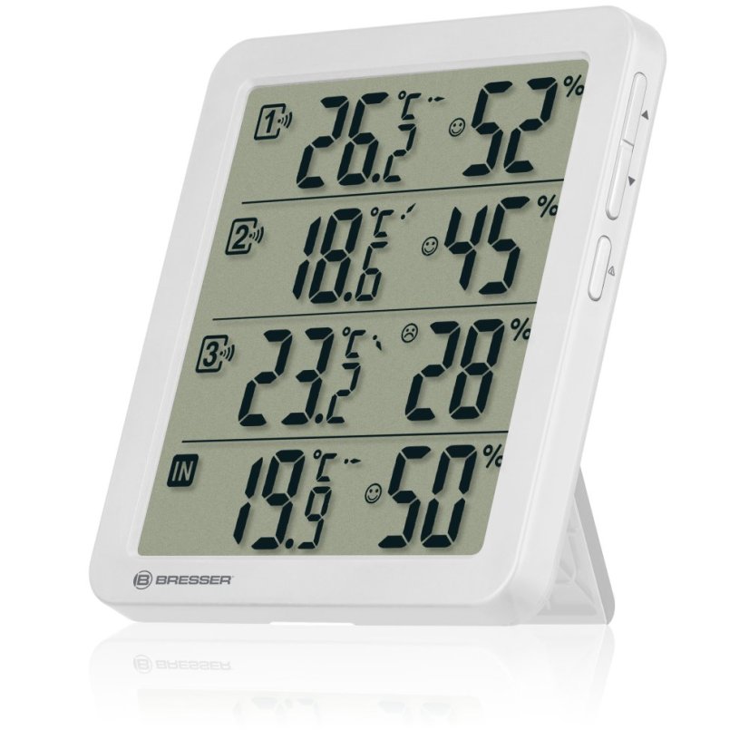 BRESSER Quadro Individuo S Termo-Vlhkoměr (white)