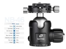 Leofoto - kulová hlava NB-46 + NP-60 (30kg) dual panorama