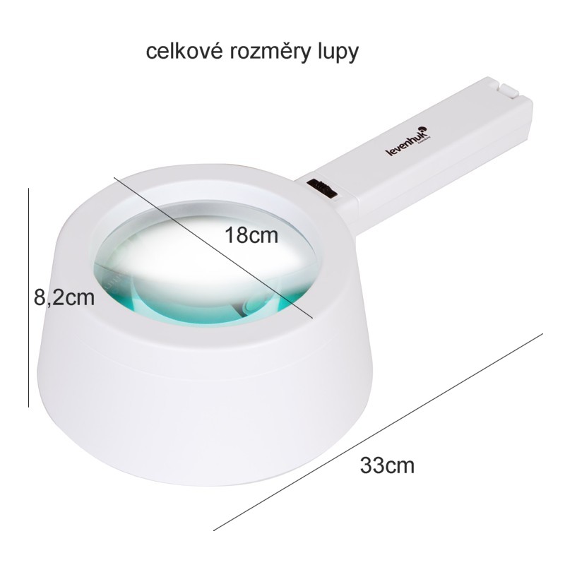 Lupa Levenhuk Zeno Handy ZH45 2x/127mm