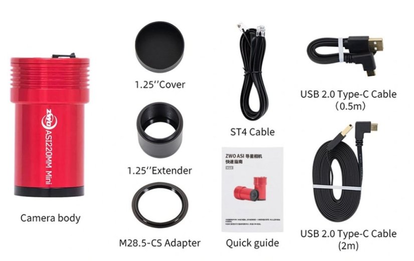Kamera ZWO ASI 220 MM Mini (mono)