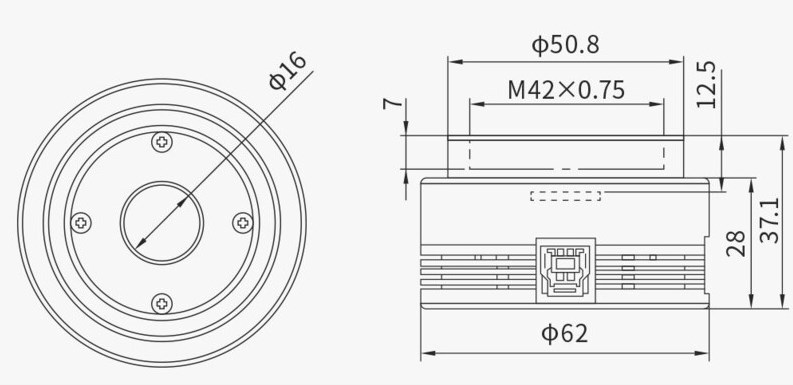 Kamera ZWO ASI 715 MC (color)