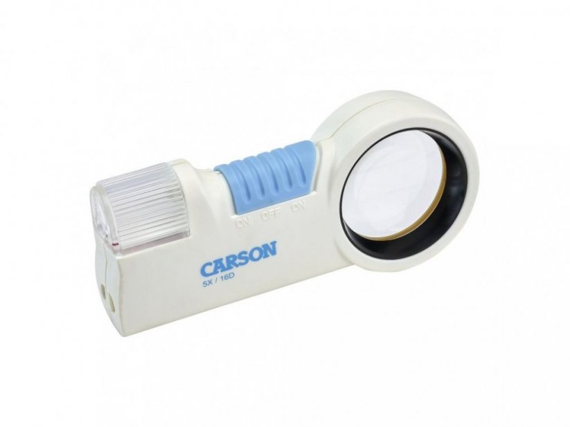 Asférická profi lupa 5x s LED osvětlením Carson CP-16