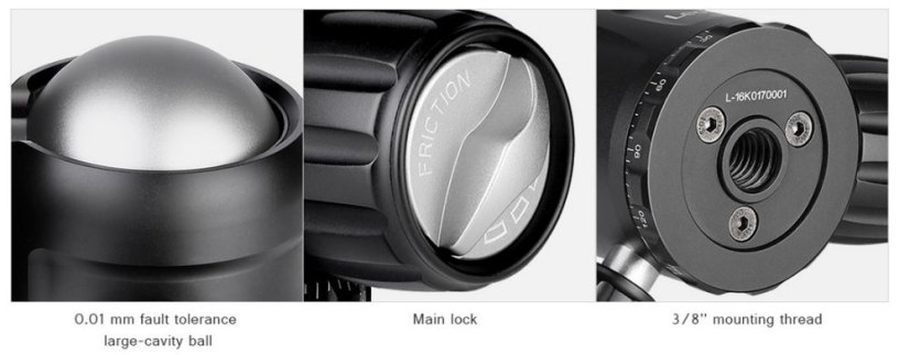 Leofoto - kulová hlava NB-46 + NP-60 (30kg) dual panorama