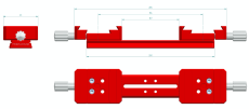 PrimaLuceLab - dvojitý úchyt na liště Vixen 240mm