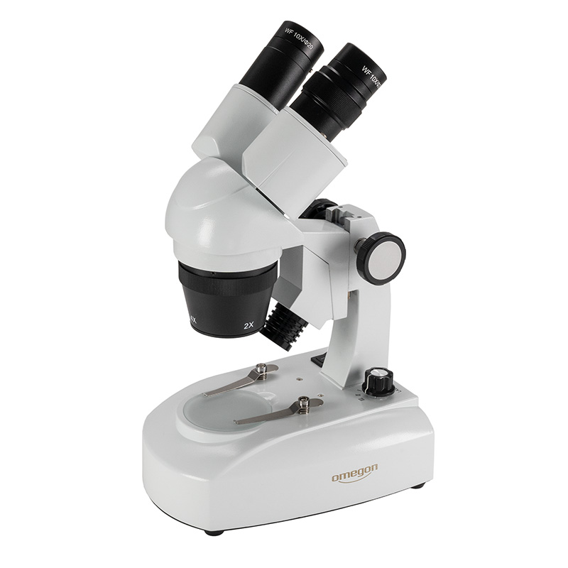 Omegon StereoView mikroskop 20x, 40x, 80x LED