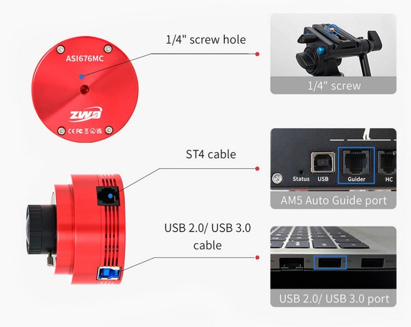 Kamera ZWO ASI 676 MC (color)