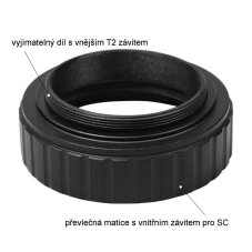 Omegon adapter z SC na T2 (10mm)