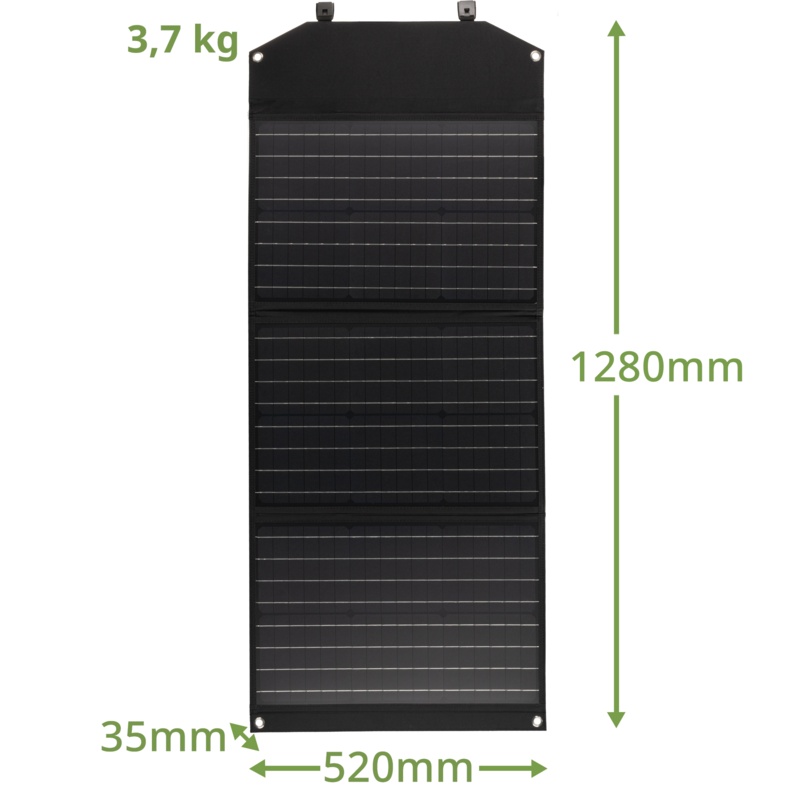 BRESSER Mobile Solar Charger 90 Watt - USB a DC output