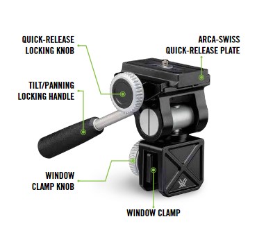 VORTEX - úchyt dalekohledu/fotoaparátu na okno auta