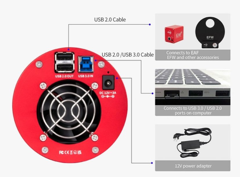 Kamera ZWO ASI 2600MM DUO (mono)