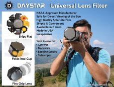 DayStar ULF 50 - sluneční filtr ve skládací kartonové objímce (pro vnější průměr 50-69mm)