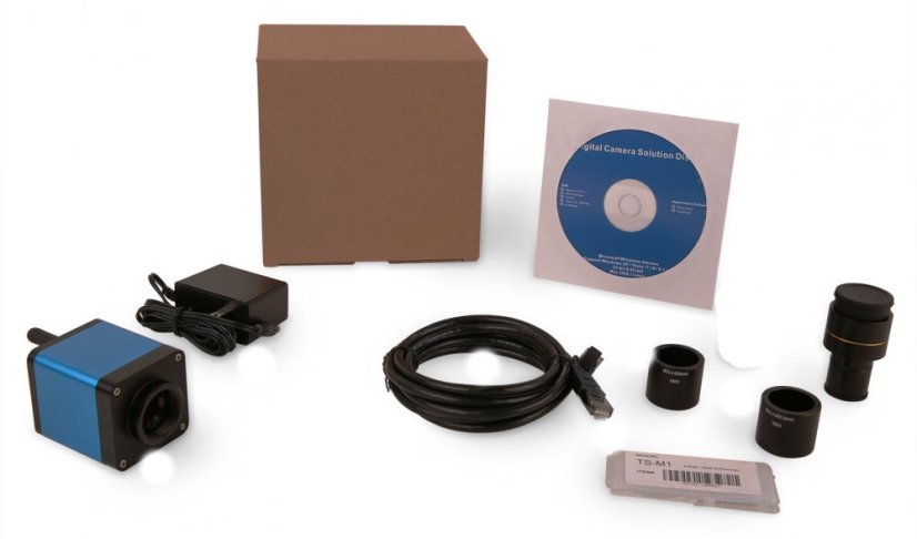 BMS WiFi+LAN (RJ45) kamera 5M CMOS - sada, kalibrační sklíčko