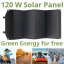 BRESSER Mobile Solar Charger 120 Watt - USB a DC output