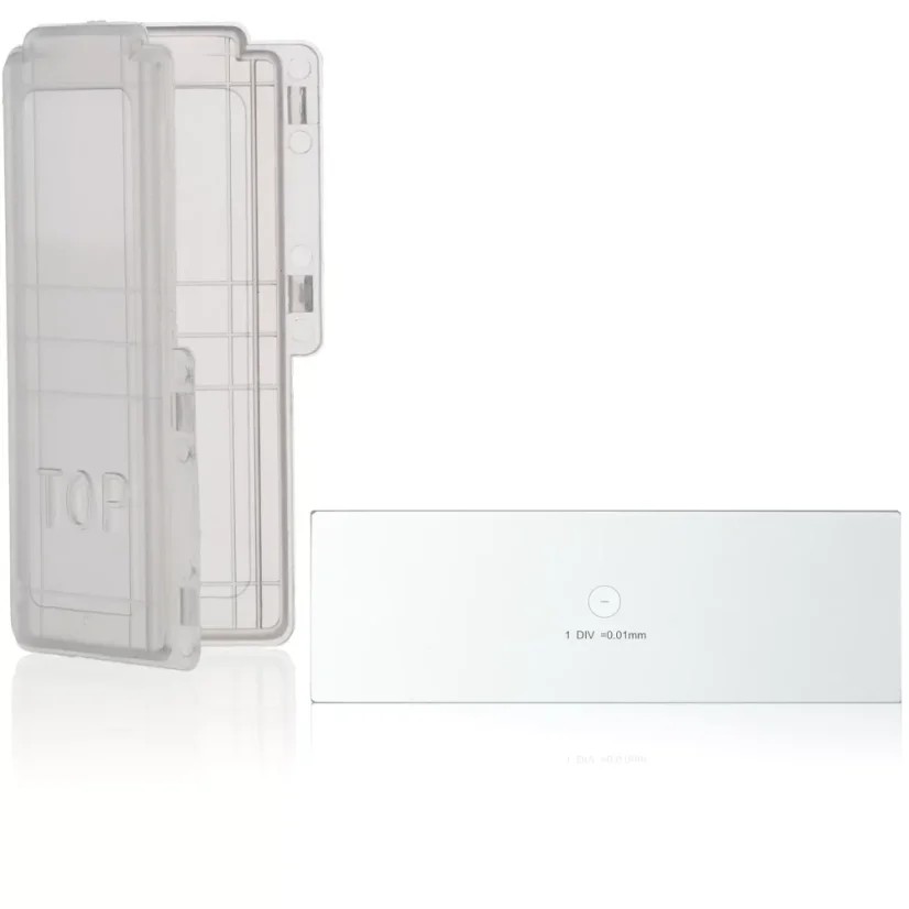 Sklíčko s mikrometrickou stupnicí 1/100mm