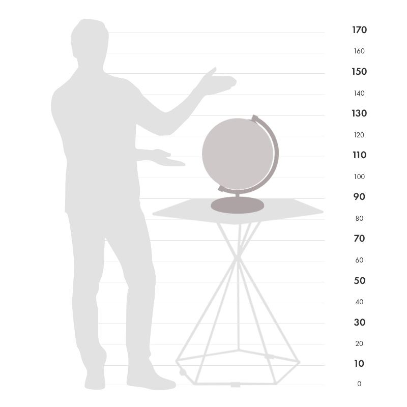 Zoffoli stolní globus James Cook 33cm