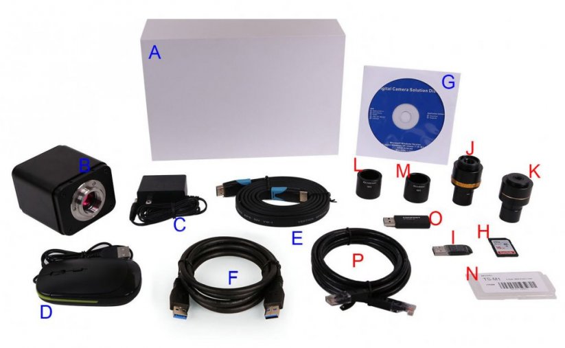 BMS kamera 4K, 8Mp, HDMI, USB, RJ45, SD card, USB video, WiFi