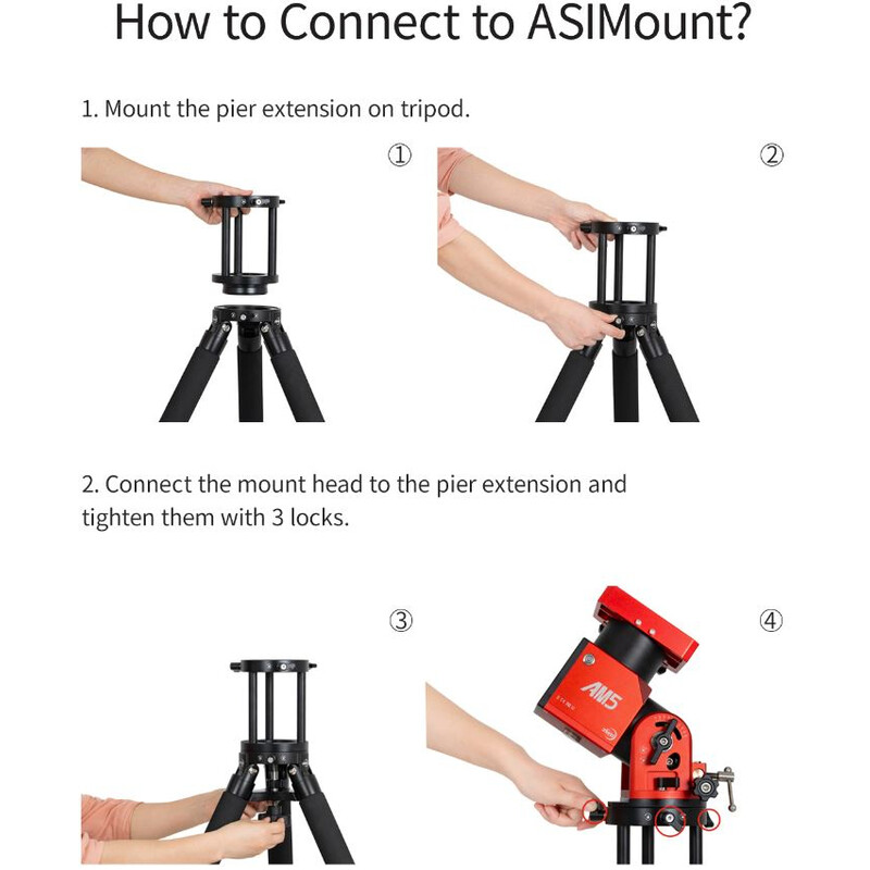 ZWO nástavec PE160 ke stativu TC40 pro montáž AM5