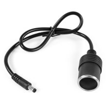Omegon - kabel adapter 5.5–2.1 mm – zástrčka do auto zásuvky (0,5m)