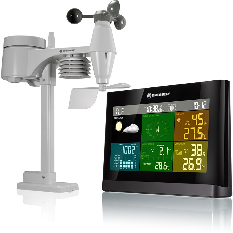 Meteostanice BRESSER 5-in-1 Comfort (černá)