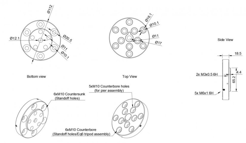PegasusAstro NYX-101 montáž s harmonickým převodem