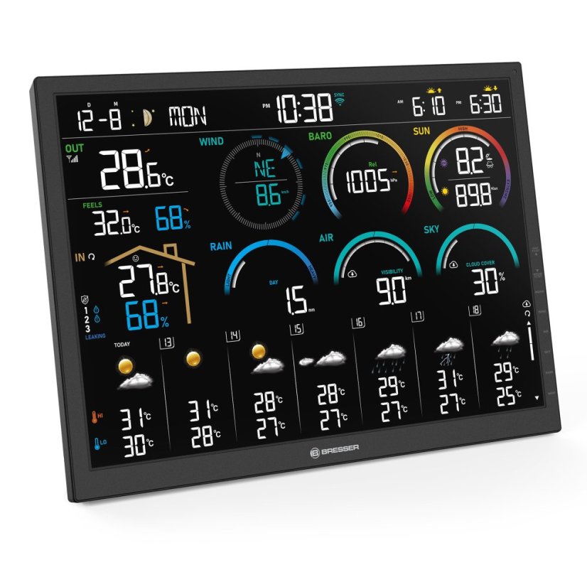 BRESSER 4CAST 18,5" WiFi Home meteostanice 8-in-1